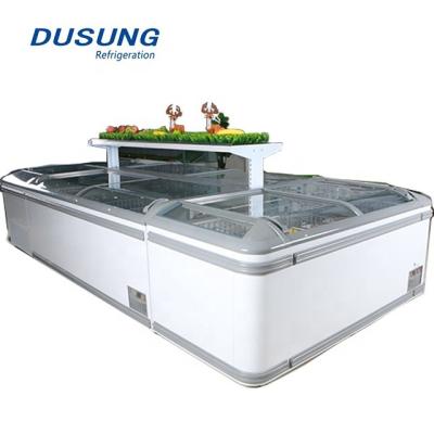 China High Temperature Combo Refrigeration Equipment Commercial Island Chest Freezer for sale