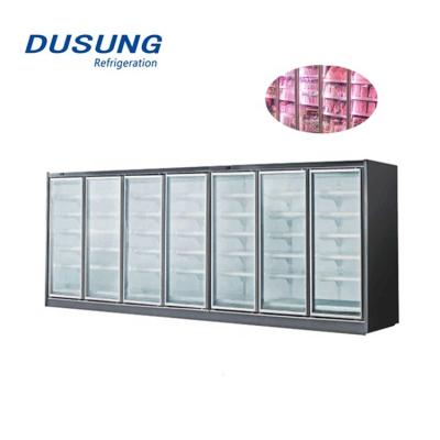 China Commercial Single-Temperature Drink Beer Display Glass Door Fridge Refrigerator for sale