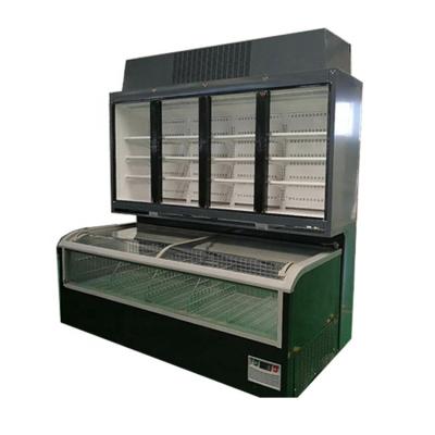 China Replaceable Combo Type Cooler Dual-temperature Commercial Chest Freezer for sale