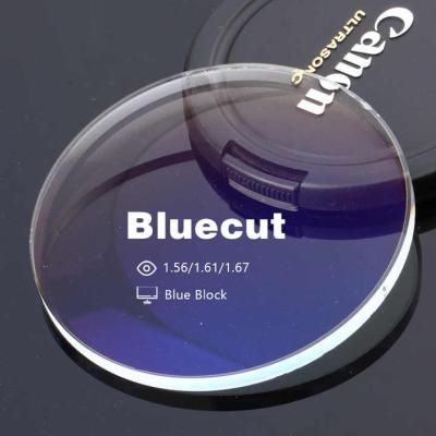 China Universe Optical High Quality 1.6 1.60 Aspheric Blue Block Lens Shmc Optical Lenses for sale