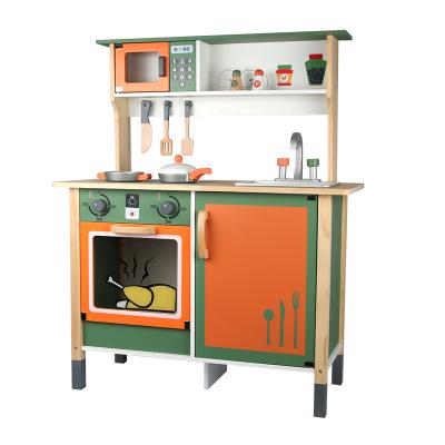 China 2020 new classic wooden play kitchen pretend toys for boys and girls kitchen toys for children kitchen toys for sale