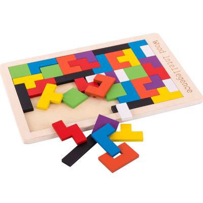 China Toy Wooden Toy Color Russian educational puzzle children's educational toys for sale