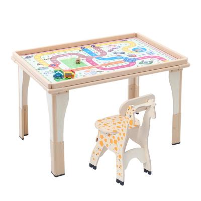 China 2021 modern new household table game table children's home study table and chair baby toy for sale