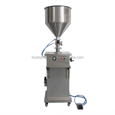 China TS-G1LG Chemical Semi Automatic Vertical Pneumatic Mayonnaise Paste Sauce Honey Cream Filling Machine For Sale for sale