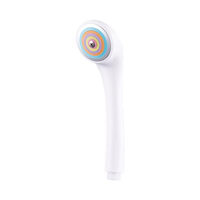 China Without Paint Fashionable Plastic Multi Colors Hand Switch ABS Portable Shower Head for sale