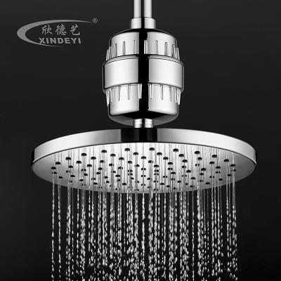 China Hotel Hot Sale On Amazon 12/15/17 Steps Chrome Universal Shower Water Filter With 2 Replacement Filter for sale