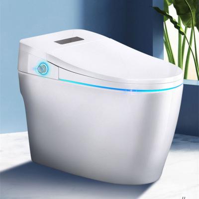 China Automatic Operation Japanese Luxury Bathroom Ceramic Wc Drain High Pressure Siphon Smart Automatic Flush Toilet for sale