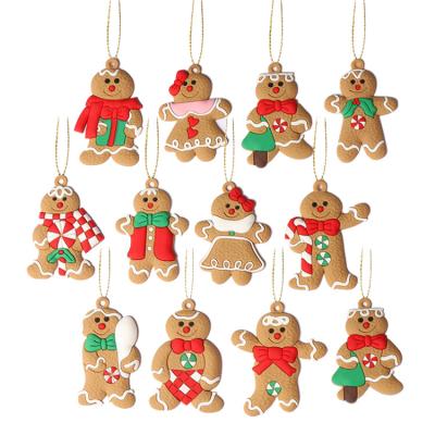 China Chirstmas New Next Decor Amazon PVC Gingerbread Man Christmas Tree Ornaments Xmas Home Decoration for sale