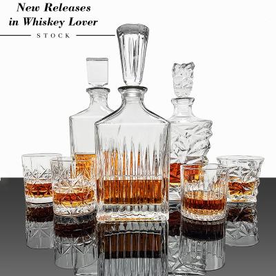 China Amazon Viable Hot Seller High Quality Glass Bottle Whiskey& Gin Glacier Glass Wine Bottles for sale