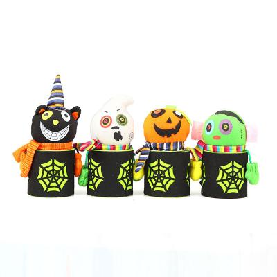 China Cloth Amazon Hot Sale Gift Buckets Toys Zombie Cat Pumpkin Ghost Shaped Candy Decorative Gift Box for sale