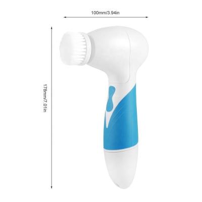 China ABS+TPR 4 in 1 Twin-Way Rotation Speed ​​Clean System Twin-Way System Spining Face Brush SPA Facial Cleansing Cleaning Brush for sale