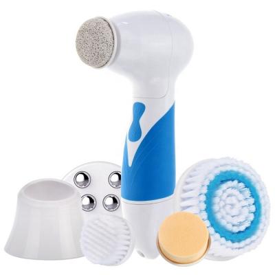 China Multifunction Beauty Care Massage FACIAL DEEP CLEANING Electric Facial Cleansing Sweep Skin Care Face Massager Rotation Facial Cleansing Sweep 5 in 1 for sale