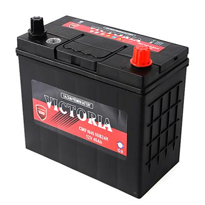 China High Quality Maintenance Free Car Engine Starter N45 55B24 12v 45ah Lead Acid Car Starting Auto Battery for sale