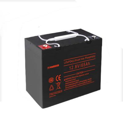 China Long Life Guaranteed Quality 12.8V 65Ah Lithium Ion Lifepo 4 Rechargeable Battery For UPS for sale