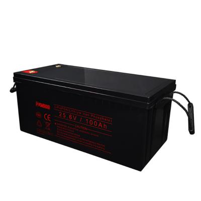 China Toys Deep Cycle Long Life BMS 24V 150Ah LiFePO4 Battery 25.6V Lithium Ion Batteries For UPS for sale