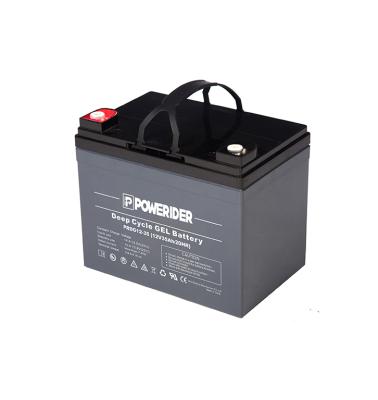 China Machine- Deep Cycle Gel Battery 12V 35Ah Lead Acid Battery For Solar Power System for sale