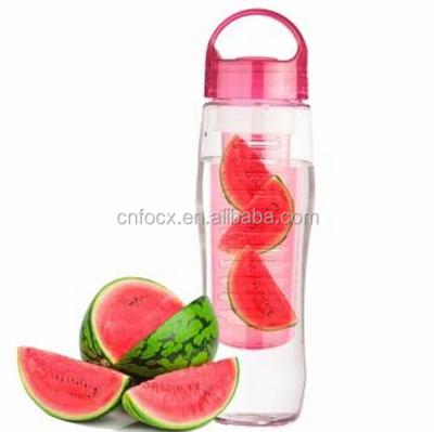 China Viable Water Bottle With Fruit Infuser / Health Lemon Water Bottle / Detox Fruit Water Bottle for sale