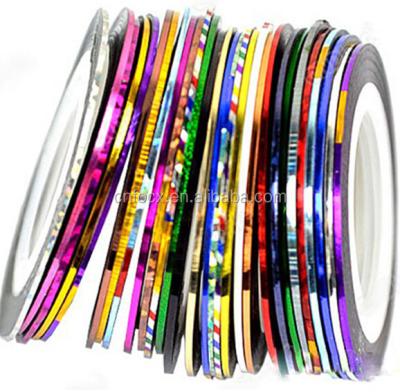 China BOPP Rolls striping tape DIY nail sticker/nail art tips/nail sticker paper for sale