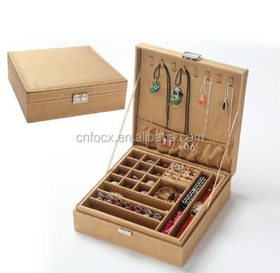 China High quality wooden travel jewelry storage/jewelry travel case/wooden jewelry case for sale