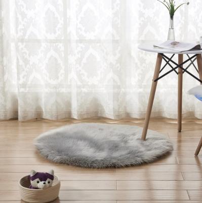 China High Quality Living Room Non Slip Round Blanket Rugs/Long Plush Room/Bedroom Blankets Shaggy Rug Modern Mats for sale