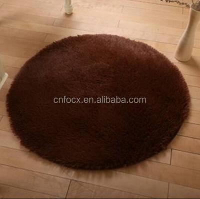 China 60cm Soft Non Slip Plush Non Slip Round Carpet / Floor Mat / Home Bedroom Shaggy Rug for sale