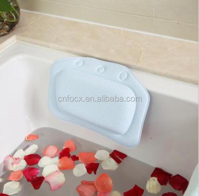 China Sustainable Bathroom Tub Bath Pillow/Bathroom Headrest/Bath Plastic Pillow for sale