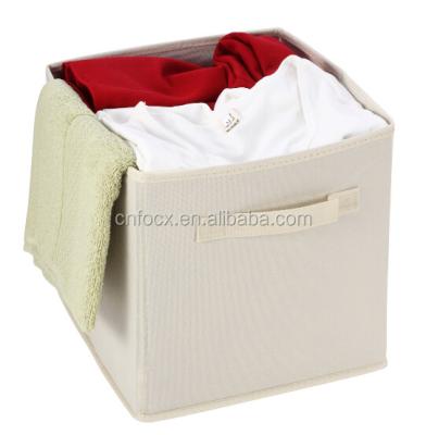 China Viable fabric storage collapsible cubes/home storage organizer/folding storage box for sale