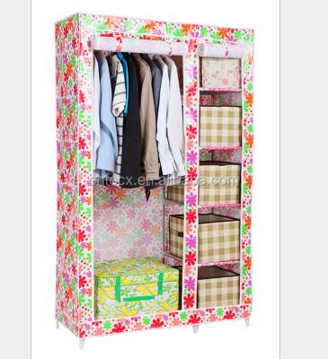 China High quality eco-friendly storage folding home wardrobe/non-woven fabric wardrobe/cabinet wardrobe/cabinet/cloth for sale