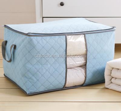 China Good Design Sustainable Folding Comforter Storage Box / Organizer / Home Blanket Clothes Storage Box for sale