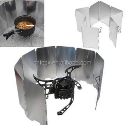 China Collapsible Foldable Aluminum Dishes GRILL Stove Wind Shield Screen/Dishes Wind/Aluminum Heat Shield for sale