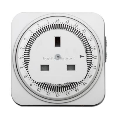 China Digital Timer Switch Timer Socket UK Plug To British Socket Mechanical Timer Socket for sale