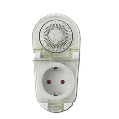 China Waterproof Daily Timer Switch Timer Socket With Germany Plug Electric Timer for sale