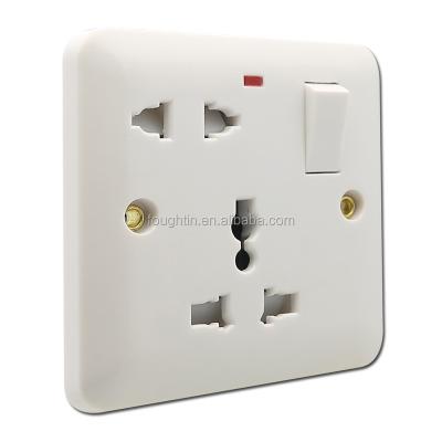 China Electric Bakelite 1gang 5 Pin Switch And Bakelite Socket Multi Function Socket With Light And Switch for sale