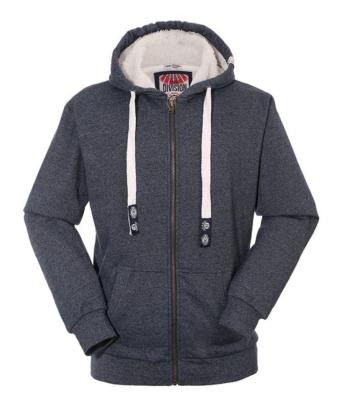 China hot sale 500gsm cotton Anti-wrinkle heavyweight fleece zip up hoodie custom for sale