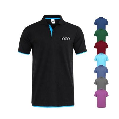 China normal cheap Anti-wrinkle golfwear custom printed logo kids bamboo cotton polo shirt for sale