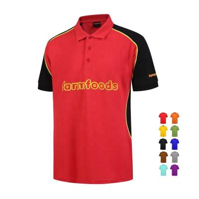 China Custom Anti-Wrinkle Logo Design Printed Work Wear Polyester Wholesale Uniform Polo Shirt for sale