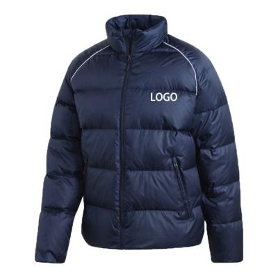 China OEM Design Waterproof Screen Printing Polyester Down Winter Stripper Jacket Custom Mens for sale