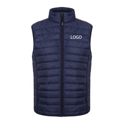 China High Quality Waterproof Winter Custom Logo Padded Nylon Down Mens Vest Stripper for sale