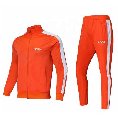 China Gym 100 Polyester Running Zipper Sweatsuit Custom Logo Breathable Sportswear Single Empty Jogging Tracksuit for sale