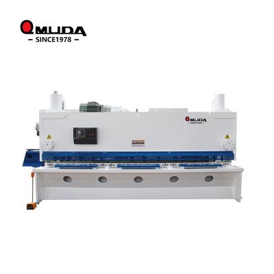 China Hydraulics Industrial Guillotine Digital Display Cutting AMUDA 6X4000 Metal Shear Machine with ESTUN E21s for sale