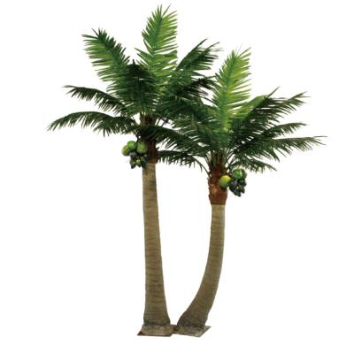 China Customized Eco - Friendly Large Tree Artificial Coconut Tree Hotel Decor Factory Price for sale