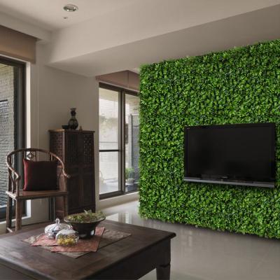 China Contemporary Anti-UV Green Artificial Grass Outdoor Wall Panels 50cmx50cm For Sale for sale