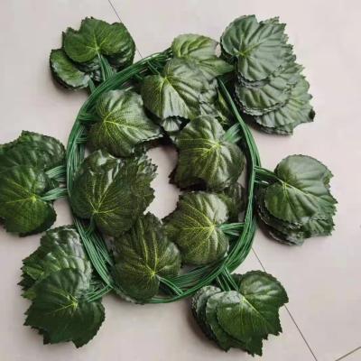 China Artificial Leaves Plants Decoration 2 Meters Long Leaves Decoration for sale