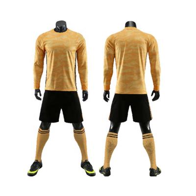 China New Quick Dry Breathable Soccer Goalkeeper Jersey Uniform With Long Sleeve For Training for sale