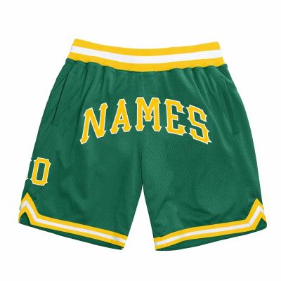 China Anti-UV Wholesale Mesh Basketball Shorts OEM Man Embroidery Fashion Custom Logo for sale