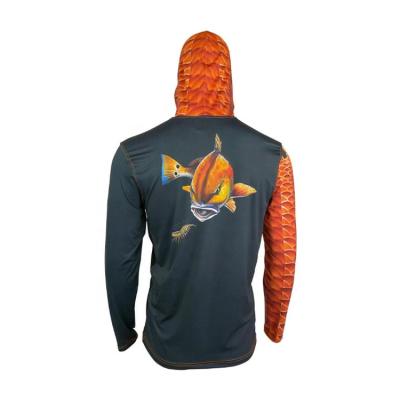 China High Quality Antibacterial Custom Design Anti-UV Fishing Hoodie Shirts for sale