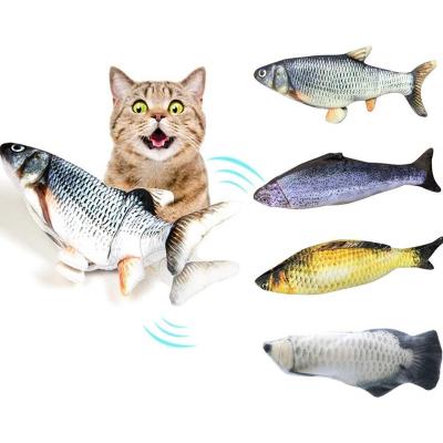 China Viable Interactive Cat Nip Electric Fish Cat Toys for Christmas for sale