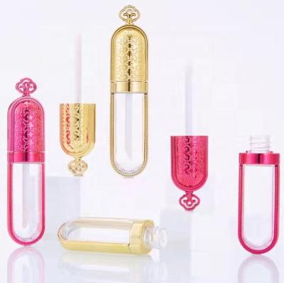 China 2022 Low Moq New Empty Crown Shaped Lipstick Lip Gloss Packaging Container Wand Cosmetic Tubes With Brush For Girls 8ml for sale