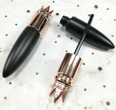 China New Hot Selling Crown Cosmetic Luxury Empty Mascara Cosmetic Black Eyeliner Bottle Container Tube With Brush for sale