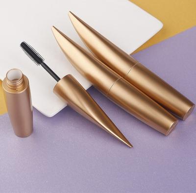 China Luxury New Style Gold Mascara Bottle Cosmetic Single Eyelash Container Pink Eyeliner Packaging Wand Wand Tube With Silicone Brush 8ml for sale